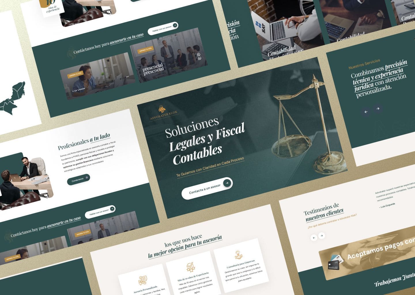 Landing page para consultoría legal y contable - proyecto de Google Ads de Neréa Digital