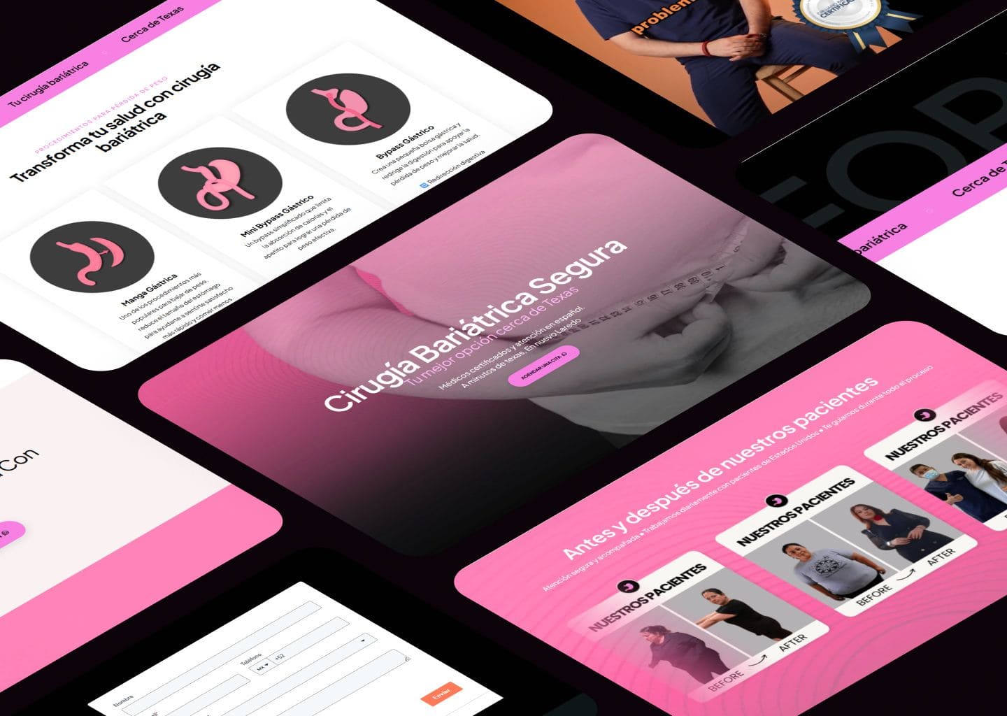 Landing page para consultorio de cirugía bariátrica - proyecto de Google Ads de Neréa Digital