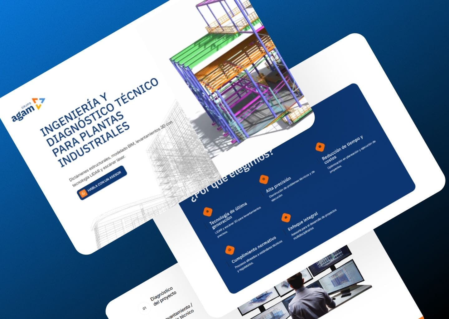 Landing page para empresa de arquitectura e ingeniería - proyecto de Google Ads de Neréa Digital